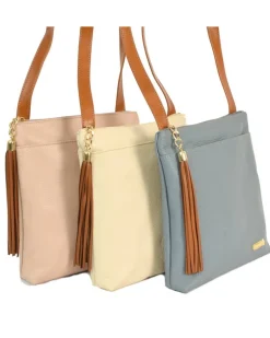 Borsa a tracolla in morbida pelle di vitello stampata dollaro art 11024dolllg