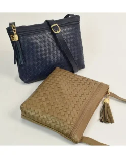Borsa a tracolla in nappa intrecciata a mano articolo art 1776w