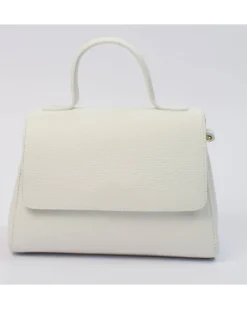 borsa donna con pattina con maniglia in pelle art 12764