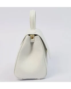 borsa donna con pattina con maniglia in pelle art 12764