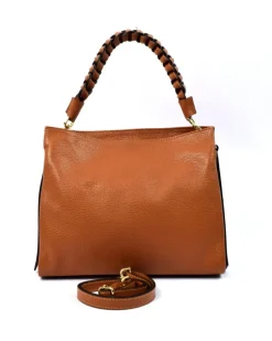 borsa donna misura media con tracolla intrecciata art 12734