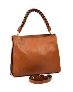 borsa donna misura media con tracolla intrecciata art 12734
