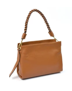 borsa in pelle tracolla intreccio sottobraccio piccola art 12733