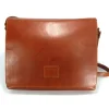 Borsa messenger unisex con pattina vacchetta vegetale art 65005