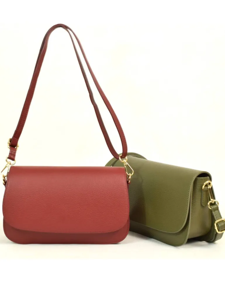 Borsa pattina a tracolla in pelle art 12889