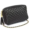 Borsa rettangolare in nappa trapuntata con catena art 11527tr