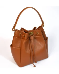 Borsa secchiello in pelle art 12871