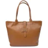 Borsa shopping media in pelle stampata art 12882