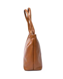 Borsa shopping media in pelle stampata art 12882