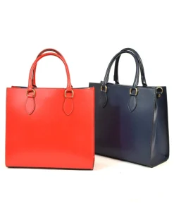 Borsa Tote in Pelle  Artigianato Fiorentino manico corto art 12876
