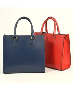 Borsa Tote in Pelle  Artigianato Fiorentino manico corto art 12876