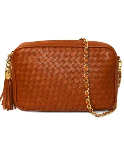 Borsa tracolla intrecciata con catena art 11527w