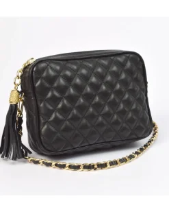 Borsa tracolla trapuntata con catena art 11521tr