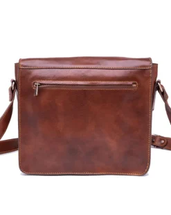 Borsa uomo messenger in pelle di vacchetta misura piccola  art 224531