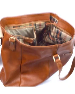 Borsa weekend pelle vacchetta vegetale art 224066