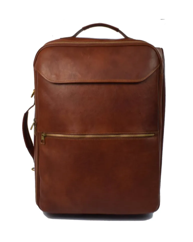 Borsone trolley in pelle con ruote art 224087
