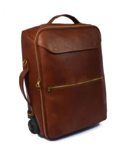 Borsone trolley in pelle con ruote art 224087