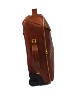 Borsone trolley in pelle con ruote art 224087