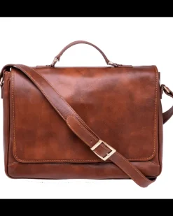Cartella con patta in vacchetta vegetale porta pc art 224576