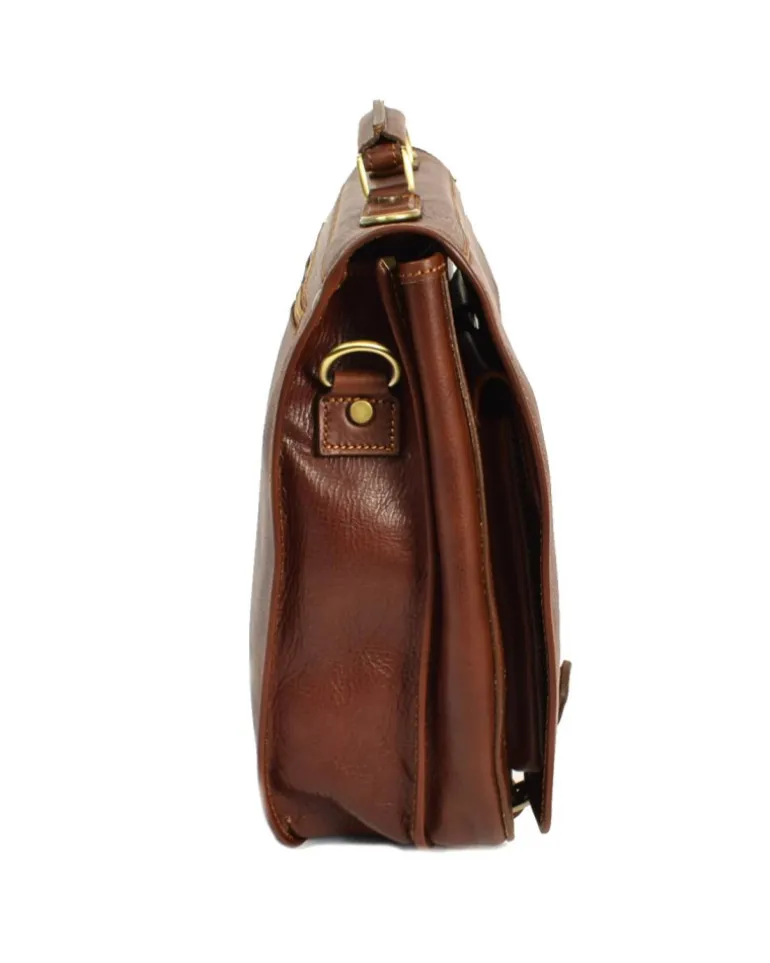 cartella con patta in vacchetta vegetale porta pc 17 grande art 224010
