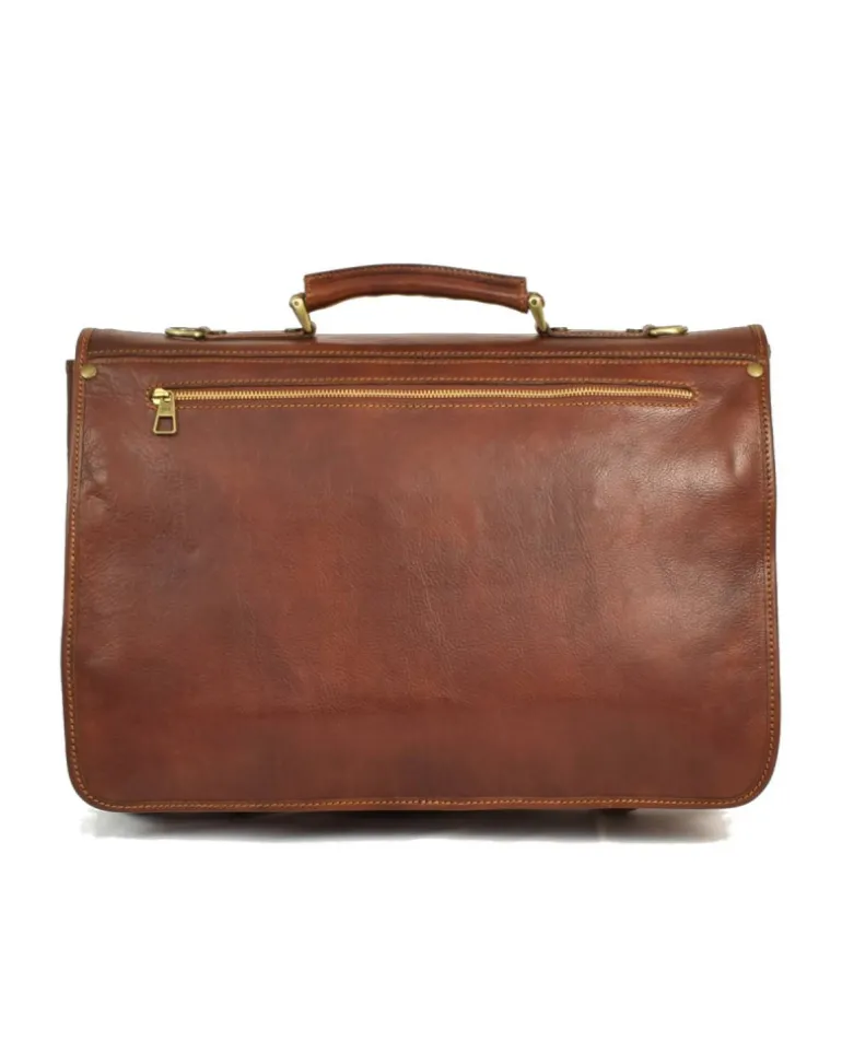 cartella con patta in vacchetta vegetale porta pc 17 grande art 224010