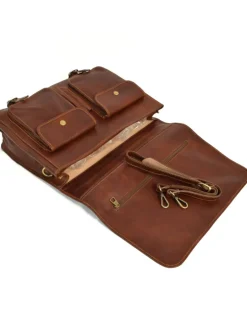 cartella con patta in vacchetta vegetale porta pc 17 grande art 224010