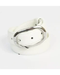 cintura donna in pelle di vitello stampato con cuciture art 604530