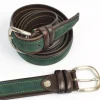 Cintura in pelle casual in due colori, bicolore con camoscio art 633935