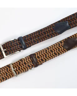 Cintura in pelle intrecciata fatta a mano | Made in Florence
