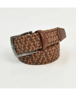 Cintura in pelle intrecciata fatta a mano | Made in Florence