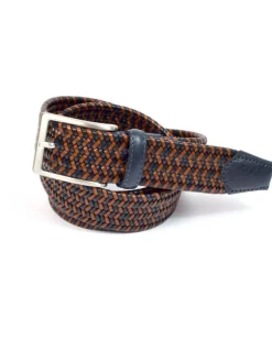 Cintura in pelle intrecciata fatta a mano | Made in Florence