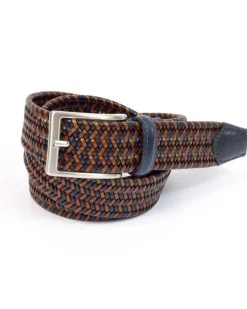 Cintura in pelle intrecciata fatta a mano | Made in Florence