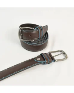 cintura sportiva in pelle di vitello e tessuto art 6243735