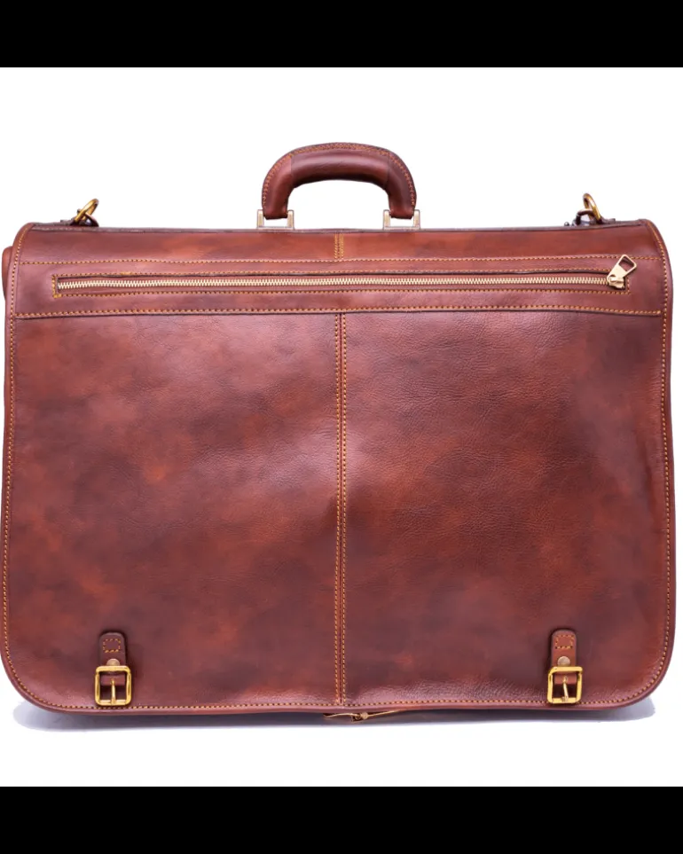 classico porta abiti in pelle vacchetta vegetale art 224018