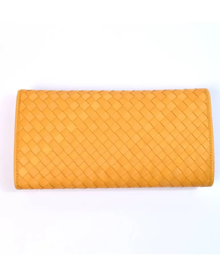 Clutch Intrecciata in Pelle colorata con Catena Dorata art 1820_w