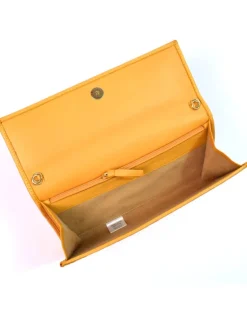 Clutch Intrecciata in Pelle colorata con Catena Dorata art 1820_w