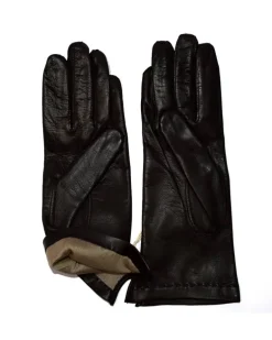 Guanti da donna in pelle pregiata con fodera in seta art 81223TM