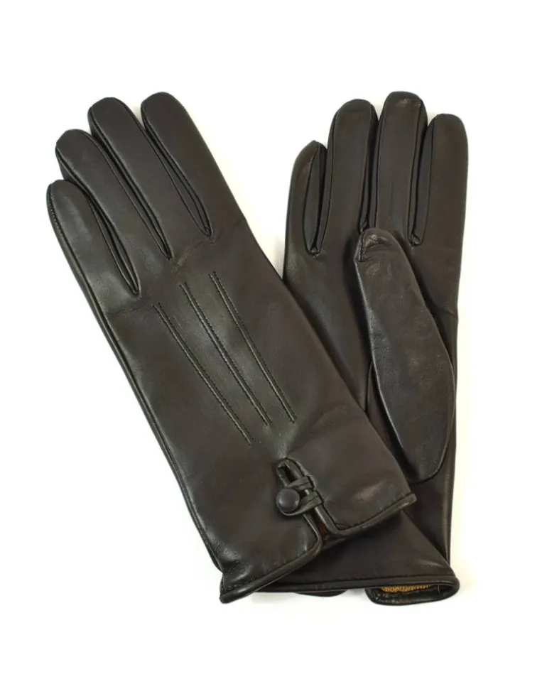 Guanti da donna in pregiata pelle con elegante bottoncino art 51G45