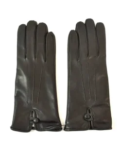 Guanti da donna in pregiata pelle con elegante bottoncino art 51G45