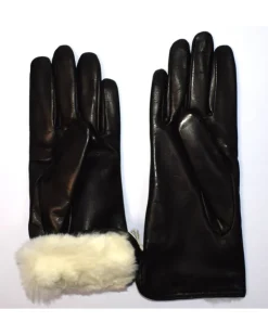 guanti foderati in lapin da donna art 81255