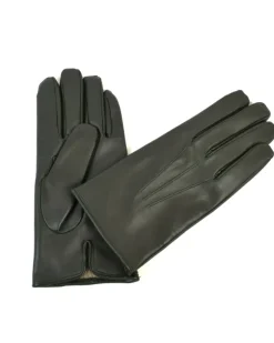 Guanti in pelle da uomo touch screen fodera lana art 81U03 touch