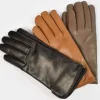 Guanti in pelle liscia con fodera in lana cashmere art 81255 lux