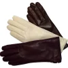 Guanti lisci in pelle fodera cashmere art 81255