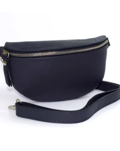Marsupio a tracolla in pelle piccolo accessori argento art 3836na