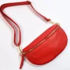 Marsupio a tracolla in pelle piccolo accessori oro art 9836or
