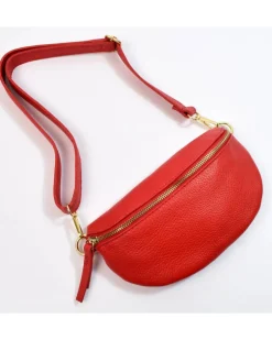Marsupio a tracolla in pelle piccolo accessori oro art 9836or