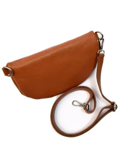 Marsupio a tracolla in pelle medio accessori argento art 3947na