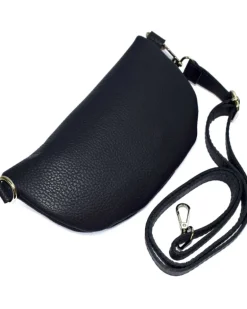 Marsupio a tracolla in pelle piccolo accessori argento art 3836na