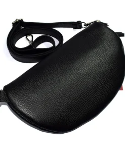 Marsupio a tracolla in pelle piccolo accessori argento art 3836na