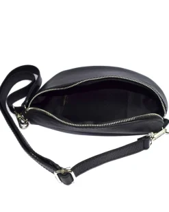 Marsupio a tracolla in pelle piccolo accessori argento art 3836na